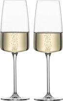 Zwiesel Glas Vivid Senses Verre à champagne Light & fresh 77 - 0.388 Ltr - Coffret cadeau 2 verres