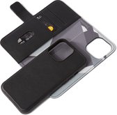 DECODED Detachable Wallet Case - iPhone 13 Pro Max - Afneembaar Hoesje met Pasjeshouder- Hoogwaardig Europees Leer - Magnetische Technologie van Apple - Zwart