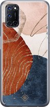 Oppo A52 hoesje siliconen - Abstract terracotta | Oppo A52 case | TPU backcover transparant