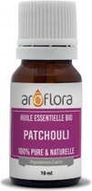 Patchouli Etherische olie 10ml, Aroflora, Biologisch gecertificeerd