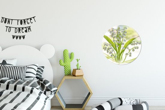 Wall Circle - Wall Circle Indoor - Une composition créative du Muguet - ⌀ 30 cm - Décoration murale - Peintures Ronds