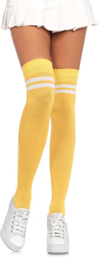 Chaussettes Leg Avenue Overknee Athlete Yellow