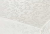 Raved Tafelkleed/Tafelzeil Bloem Print Brokant Wit  140 cm x  450 cm - PVC - Afwasbaar