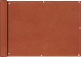 vidaXL Balkonscherm Oxford textiel 75x400 cm terracotta