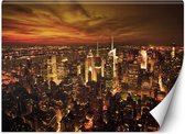 Trend24 - Behang - Midnight Manhattan - Behangpapier - Fotobehang - Behang Woonkamer - 200x140 cm - Incl. behanglijm