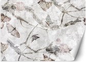 Trend24 - Behang - Aquarel Vlinders - Vliesbehang - Behang Woonkamer - Fotobehang - 300x210 cm - Incl. behanglijm