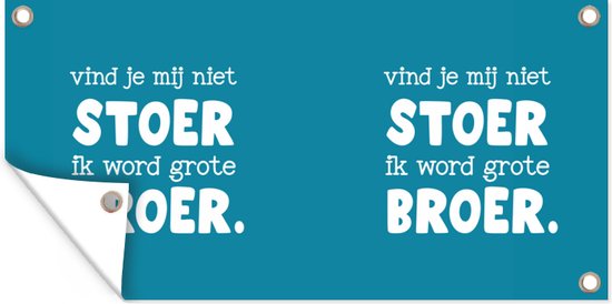 Wanddecoratie buiten Broer - Quotes - Ik word grote broer - Spreuken