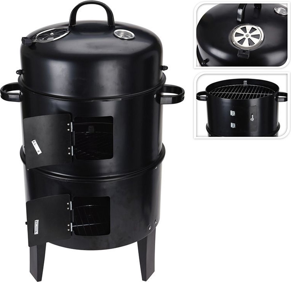 Barbecue Smoker - Rook- en Grill-oven - Ø40 x H78 cm