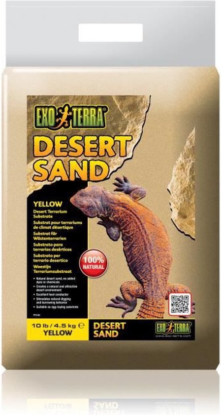 Exo Terra Woestijnzand - Bodembedekking - 4,5 kg - Geel - Exo Terra