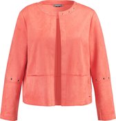 SAMOON Dames Blazer van imitatiesuède