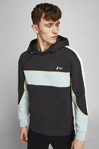 Jack & Jones Trui Jcoconrad Sweat Hood 12205465 Black/relaxed Mannen Maat - L