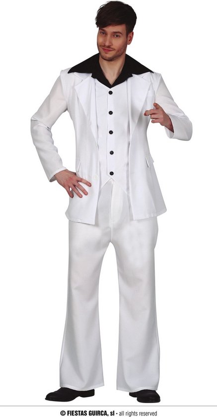 Fiestas Guirca - Kostuum White Disco maat M (48-50)