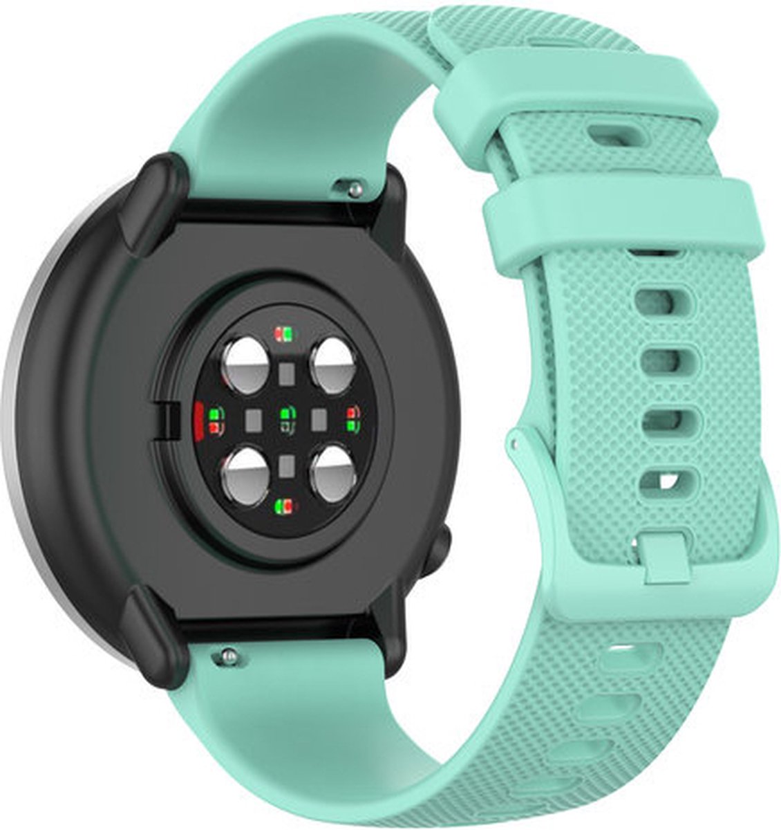 Strap-it Siliconen bandje 20mm - horlogebandje geschikt voor Samsung Galaxy Watch Active (2) / Galaxy Watch 3 41mm / Watch 42mm / Watch 4 (Classic) / Watch 5 (Pro) / Watch 6 (Classic) / Watch 7 (40 & 44mm) / Watch FE / Gear Sport - aqua