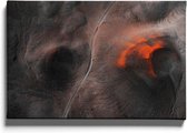 Walljar - Volcano Iceland - Muurdecoratie - Canvas schilderij