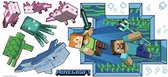 Stickers Muursticker Colocataires Minecraft Junior Vinyl Blauw/ Vert 18 pièces