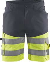 Blaklader Short met stretch High Vis 1541-1811 - Medium Grijs/High Vis Geel - C56