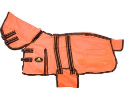 MHS Vliegendeken Neon met vaste hals 90 Oranje