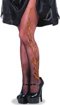 Carnival Toys Panty Vlammen Dames Zwart/oranje One Size