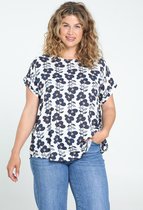 Paprika Dames Blouse Betty in viscose met bloemenprint - Outdoorblouse - Maat 46