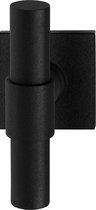 GPF8241.02 Hipi Deux+ kruiskruk op vierkante rozet zwart, 50x50x8mm