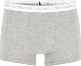 Calvin Klein CK ONE Cotton trunk (1-pack) - heren boxer normale lengte - grijs melange - Maat: S