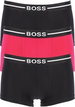 HUGO BOSS trunk (3-pack) - zwart en rood -  Maat: M