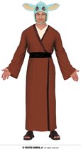 Guirca - Yoda Kostuum - Baby Yoda Grogu Kostuum - blauw,bruin - Maat 52-54 - Carnavalskleding - Verkleedkleding