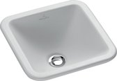 Villeroy & Boch Loop & Friends Inbouwwastafel Vierkant Met Overloop 40x40cm Wit