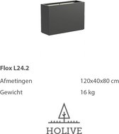 Polyester Flox L24.2 Langwerpig 120x40x80 cm. Plantenbak