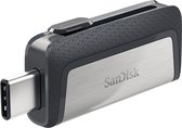 Mémoire supplémentaire USB pour smartphone/tablette SanDisk Ultra® DualDrive argent 128 GB USB 3.2 (1è gén.) (USB 3.0),