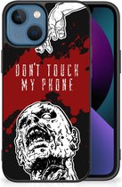 Back Case TPU Siliconen Hoesje Geschikt voor Apple iPhone 13 GSM Hoesje met Zwarte rand Zombie Blood