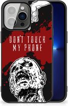 Back Case TPU Siliconen Hoesje iPhone 13 Pro GSM Hoesje met Zwarte rand Zombie Blood