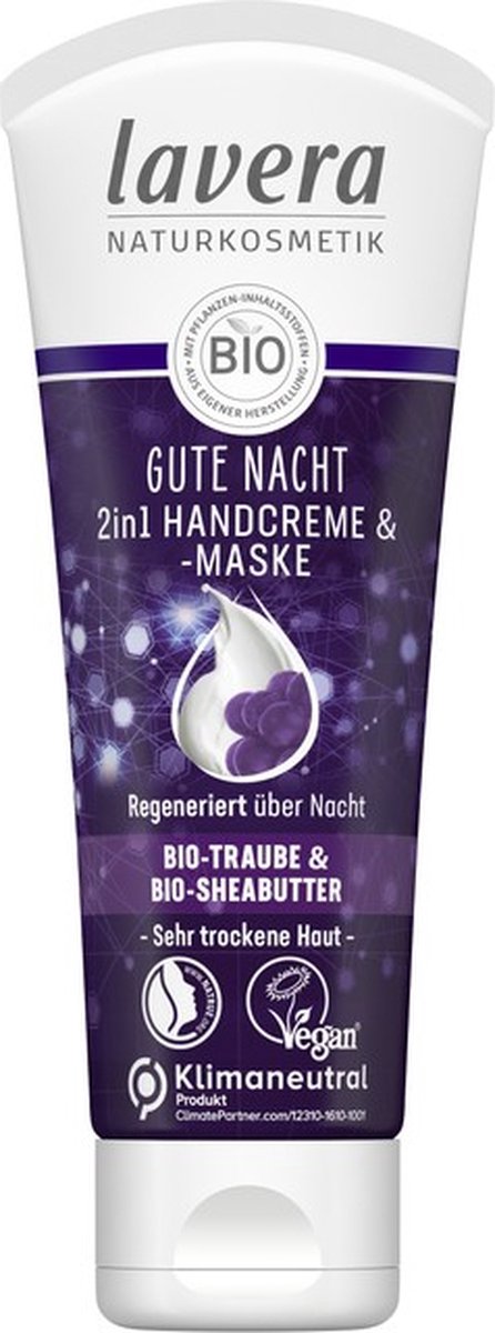 Lavera Good night 2-in-1 handcreme & masker bio 75 Milliliter