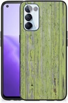 Smartphone Hoesje OPPO Reno5 5G | Find X3 Lite Cover Case met Zwarte rand Green Wood