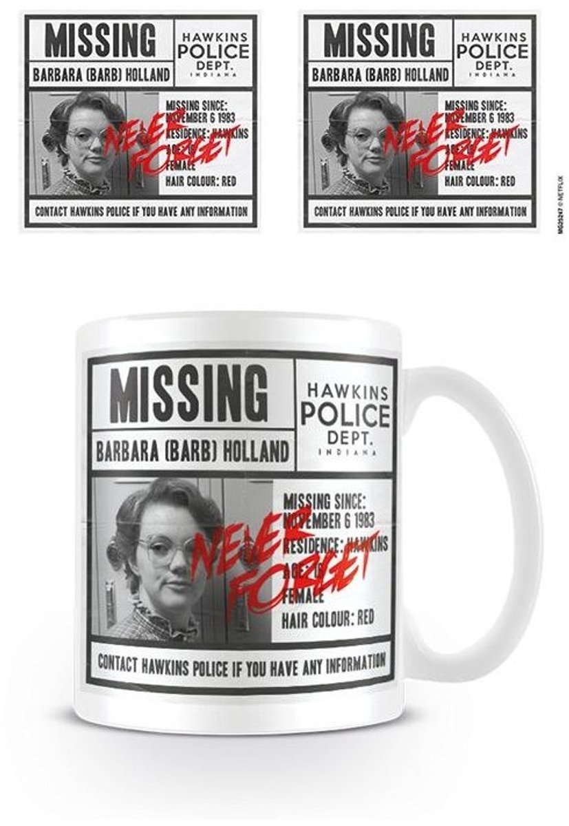 STRANGER THINGS - Beker - 315 ml - Missing Barb