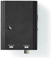 Nedis ACON2505BK Digital Audio-omvormer 1-wegs Digitale Rca Female Toslink Female