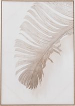 Wanddeco | canvas | wit - beige | 100x4x (h)140 cm