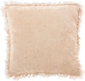 Kussen | textiel | beige | 46x46x (h)13.5 cm