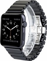 Keramische vervangend bandje voor Geschikt voor Apple Watch / geschikt voor Apple Watch Series 1-2-3-4-5-6 (42mm - 44mm zwart)