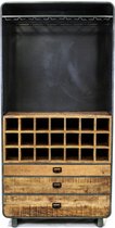 Industrieel Wijn - Drankkast Vihti 100 x 200 cm