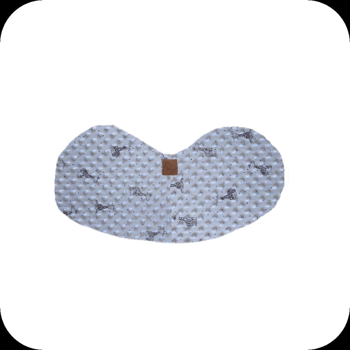 Goedkoopste Schouder spuugdoek minky giraf blauw