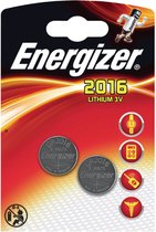 Energizer EN-638711 Lithium Knoopcel Batterij Cr2016 3 V 2-blister