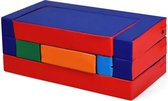 MEUBELEXPERT-kinderbank converteerbaar 4 in 1 kindermeubelpuzzel en converteerbare speeltafel in EPE en PU waterdicht