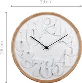 NeXtime NE-3273 Wandklok 28,5cm Beton/hout