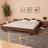 Decoways - Bedframe bamboe donkerbruin 180x200 cm