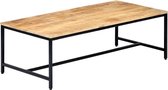 Decoways - Salontafel 120x60x40 cm massief ruw mangohout