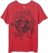 Social Distortion Heren Tshirt -M- Speakeasy Checkerboard Rood