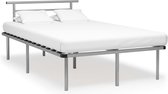 Decoways - Bedframe metaal grijs 120x200 cm