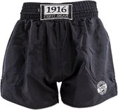 1916 Kickboksbroek Old School Zwart/Zilver