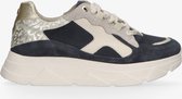 Tango | Kady fat 25-o PRE-ORDER navy/beige/gold multi sneaker - bone white sole | Maat: 37